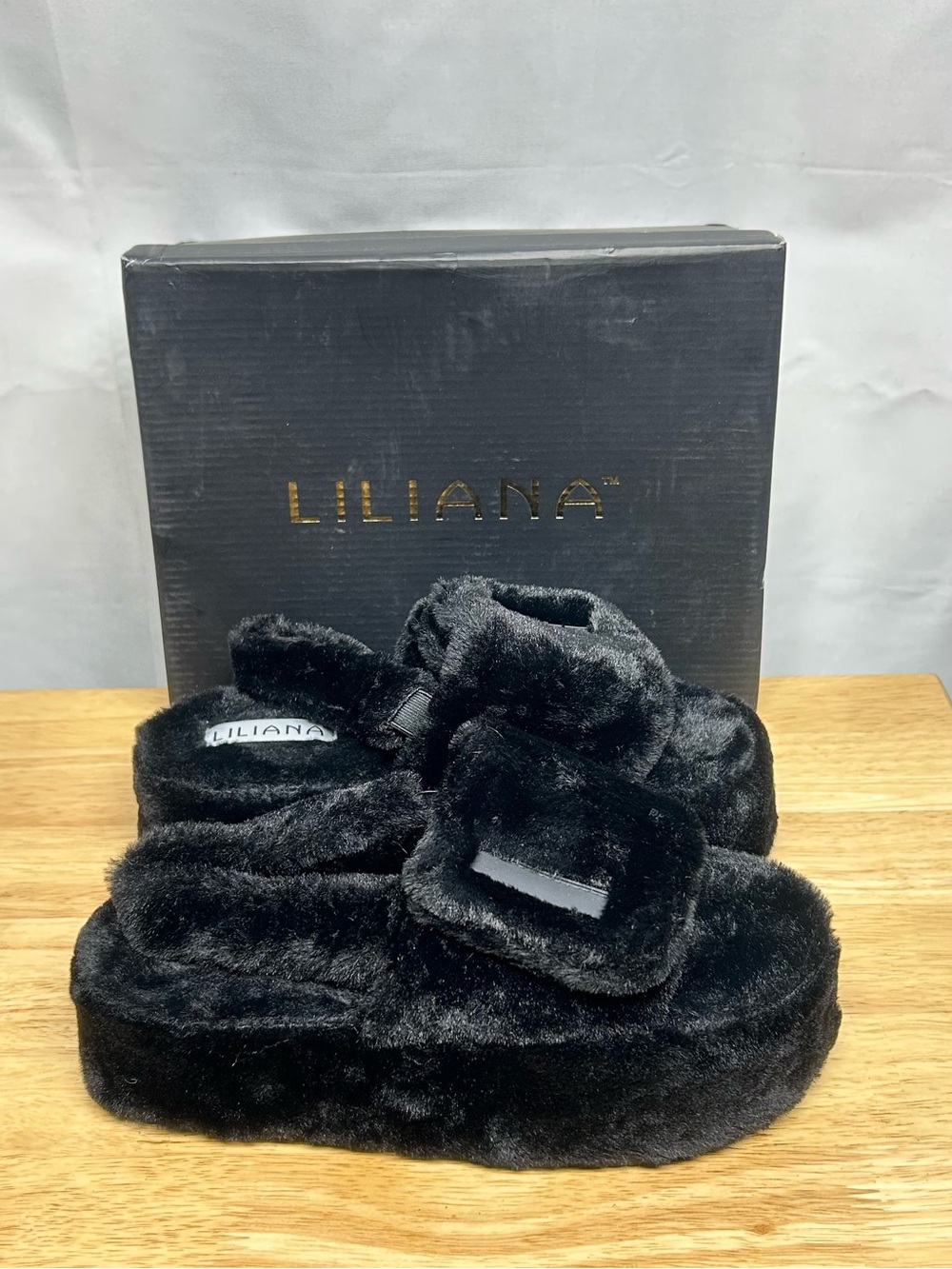 Liliana Christy 2 Faux Fur Sandal